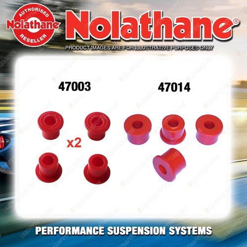 Nolathane Spring eye & shackle bush kit for ISUZU BIGHORN UBS13 16 52 4CYL