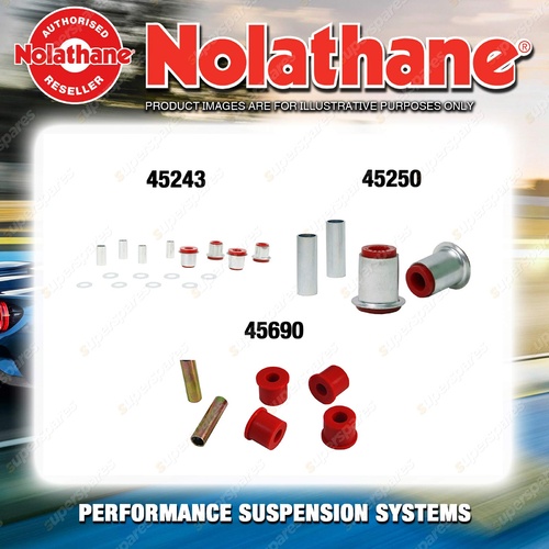 Nolathane Control arm bush kit for ISUZU BIGHORN UBS16 17 56 4CYL 8/1985-3/1992