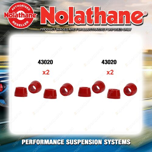 Nolathane Shock absorber bush kit for JEEP CHEROKEE SJ 6/8CYL 4WD 1974-1983