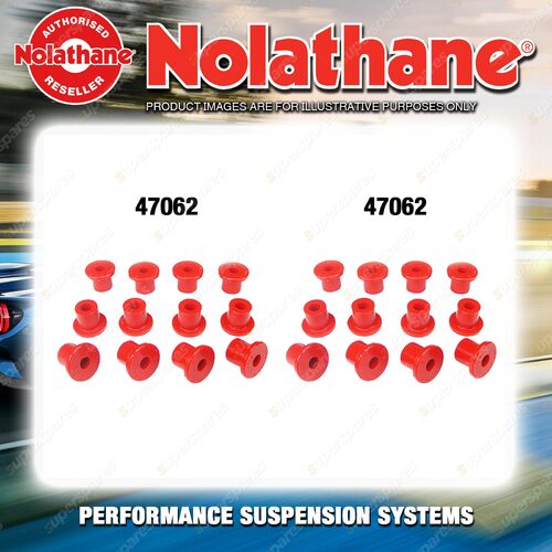 Nolathane Spring eye & shackle bush kit for JEEP CJ SERIES CJ5 CJ6 8CYL