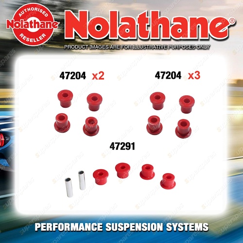 Nolathane Spring eye & shackle bush kit for MAZDA E SERIES - 4CYL 1981-1983