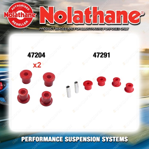 Nolathane Spring eye shackle bush kit for MAZDA E SERIES E2000 E2200 4CYL 2WD