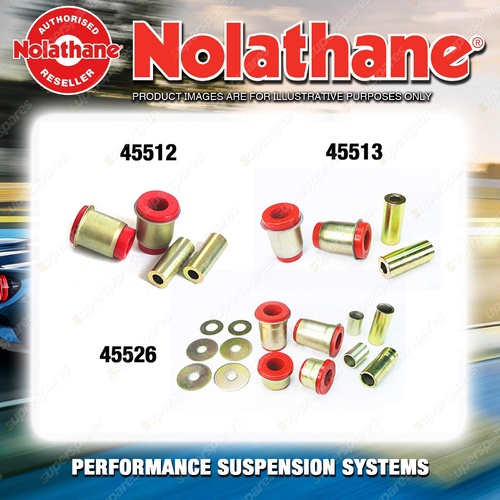 Nolathane Control arm bush kit for MITSUBISHI L400 WA Leaf Spring Rear 4CYL 4WD