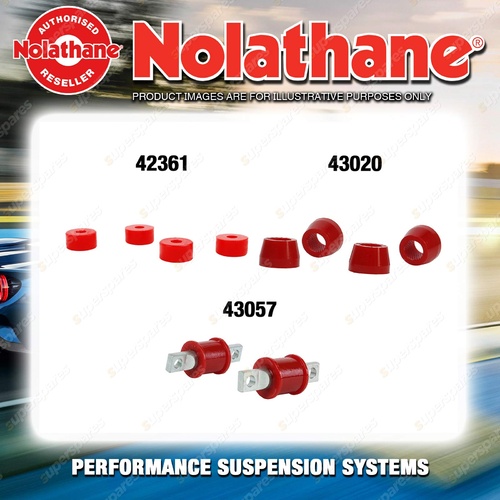 Nolathane Shock absorber bush kit for MITSUBISHI TRITON ME MF MG MH MJ 6CYL 4WD