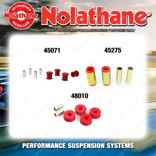 Nolathane Control arm bush kit for NISSAN 720 CG 4CYL 4WD 1/1980-12/1985