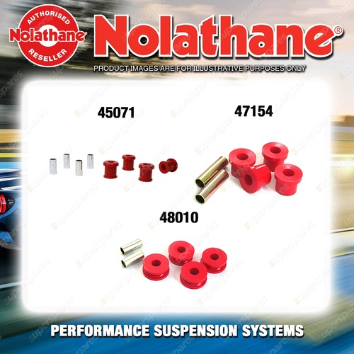 Nolathane Control arm bush kit for NISSAN MISTRAL R20 4CYL 3/1997-6/2000