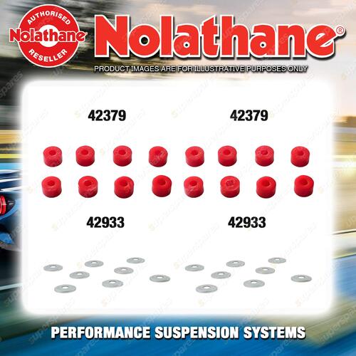 Nolathane Sway bar link bush & washers kit for NISSAN MISTRAL R20 4CYL 1997-2000