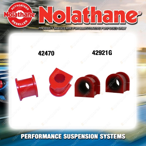 Nolathane Sway bar mount bush kit for TOYOTA FORTUNER GUN156 6CYL 4WD 2015-ON