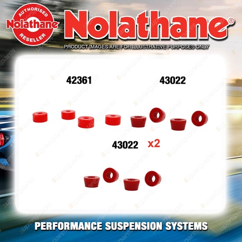 Nolathane Shock absorber bush kit for TOYOTA HILUX RN105 LN106 4CYL 4WD 1988-