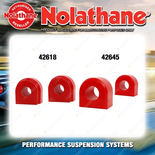 Nolathane Sway bar mount bush kit for VOLKSWAGEN GOLF MK5 TYP 1K 1KP 6CYL FWD