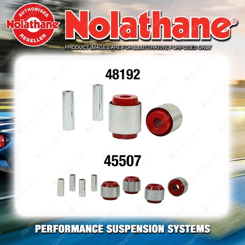 Front Nolathane Suspension Bush Kit for AUDI A4 B6 TYP 8E AND 8H 6CYL 2000-2006