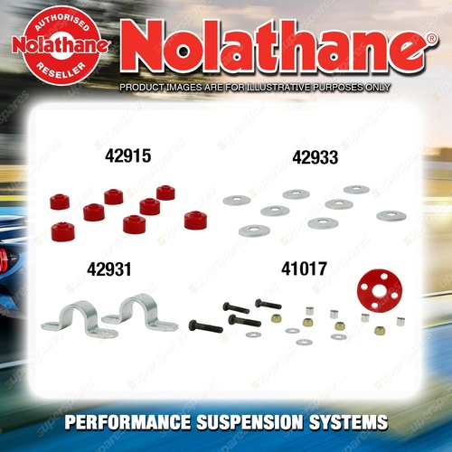 Front Nolathane Suspension Bush Kit for CHRYSLER CENTURA KB KC 6CYL 1975-1978