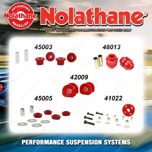 Front Nolathane Suspension Bush Kit for FORD CORTINA MK2 4CYL 10/1966-1970