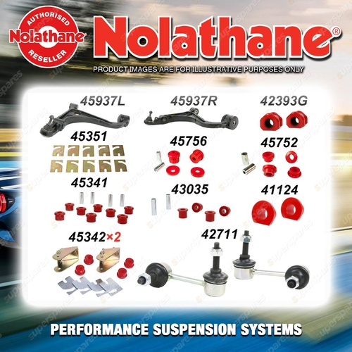 Front Nolathane Suspension Bush Kit for FORD FAIRLANE BA BF 8CYL 2003-2007