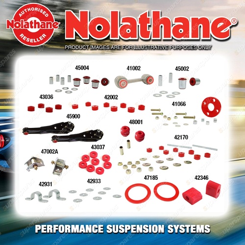 Front Nolathane Suspension Bush Kit for FORD FAIRLANE ZK ZL 6/8CYL 3/1982-5/1988