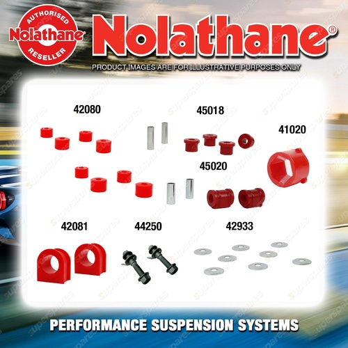 Front Nolathane Suspension Bush Kit for FORD LASER KC KE 4CYL FWD 10/1985-4/1990