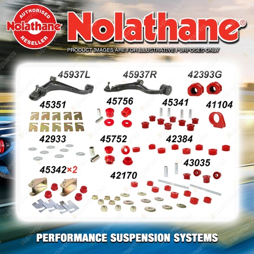 Front Nolathane Suspension Bush Kit for FORD LTD AU 6/8CYL 6/1999-8/2002