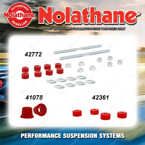 Front Nolathane Suspension Bush Kit for FORD RANGER PJ PK 4CYL 4WD 2006-2011