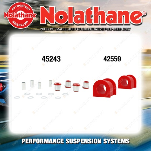 Front Nolathane Suspension Bush Kit for HOLDEN FRONTERA UT 4CYL 10/1995-3/1999