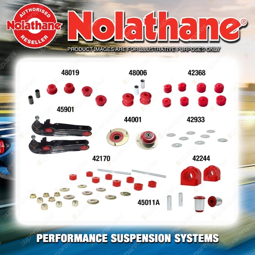 Front Nolathane Suspension Bush Kit for HSV CALASIS SV88 VL 8CYL 5/1988-11/1988