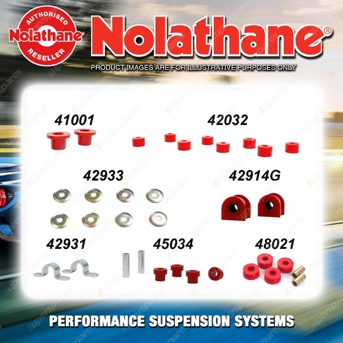 Front Nolathane Suspension Bush Kit for MAZDA RX7 SA SERIES I II III 2R