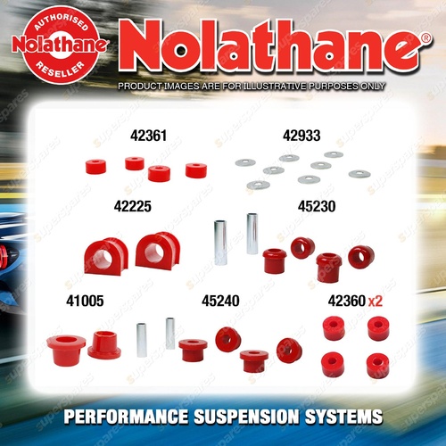 Front Nolathane Suspension Bush Kit for MITSUBISHI L300 SC SD SE 4WD 1983-1987