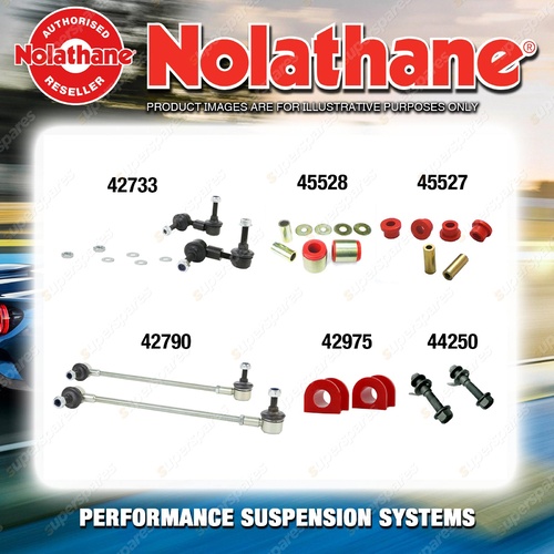 Front Nolathane Suspension Bush Kit for MITSUBISHI LANCER CC GSR 4CYL 1994-1995