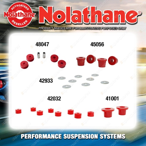 Front Nolathane Suspension Bush Kit for MITSUBISHI SIGMA GE 4CYL 10/1977-5/1980