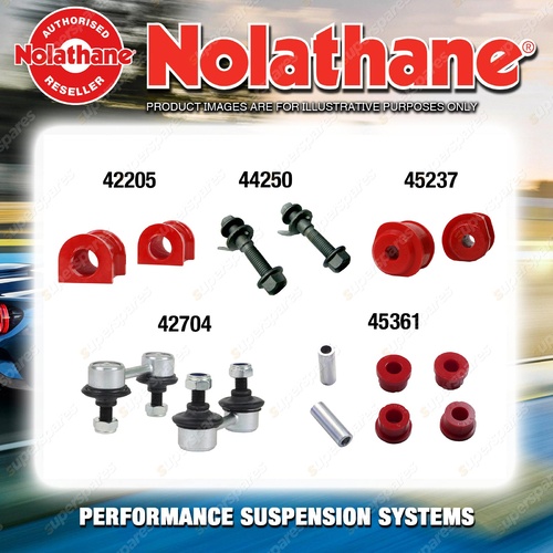 Front Nolathane Suspension Bush Kit for MITSUBISHI V3000 KR KS 6CYL 1991-1996