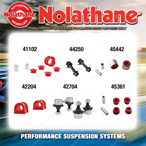 Front Nolathane Suspension Bush Kit for MITSUBISHI VERADA KE KF 6CYL 1996-1999