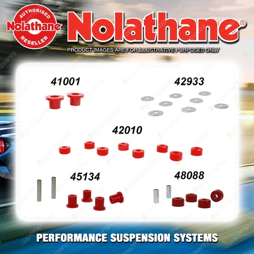 Front Nolathane Suspension Bush Kit for NISSAN 1200 B110 120 4CYL 5/1970-4/1985