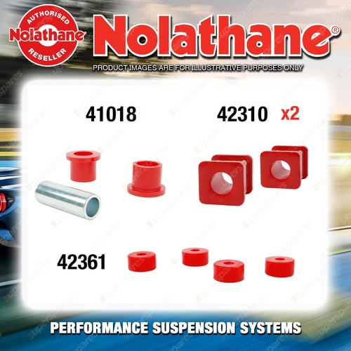 Front Nolathane Suspension Bush Kit for NISSAN 260C H330 6CYL 1973-1979