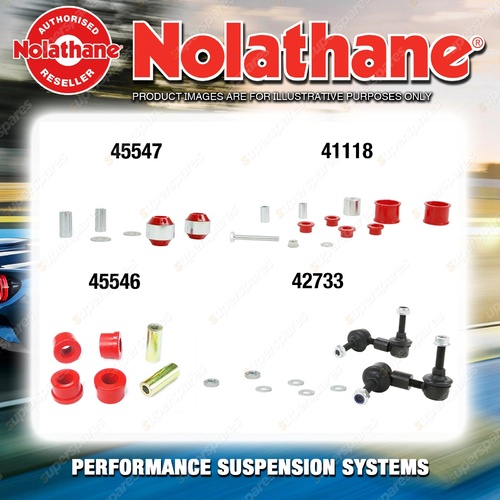 Front Nolathane Suspension Bush Kit for SUBARU OUTBACK BP INCL TURBO 2003-2009