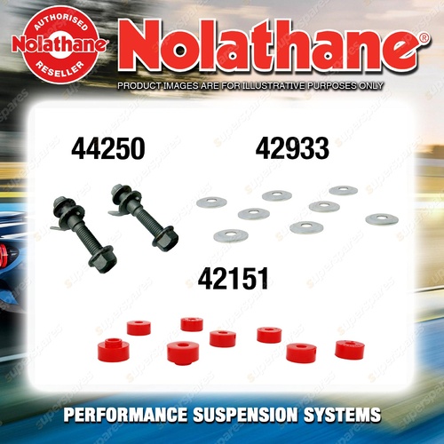 Front Nolathane Suspension Bush Kit for NISSAN MARCH K10 4CYL 10/1982-12/1992