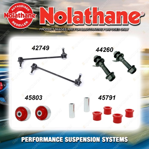 Front Nolathane Suspension Bush Kit for NISSAN MICRA K12 4CYL 10/2003-9/2010