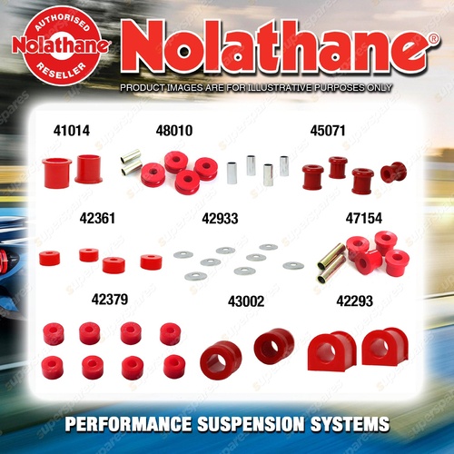 Front Nolathane Suspension Bush Kit for NISSAN MISTRAL R20 4CYL 3/1997-6/2000