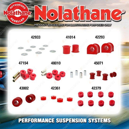 Front Nolathane Suspension Bush Kit for NISSAN NAVARA D21 6CYL 2WD 1986-1997