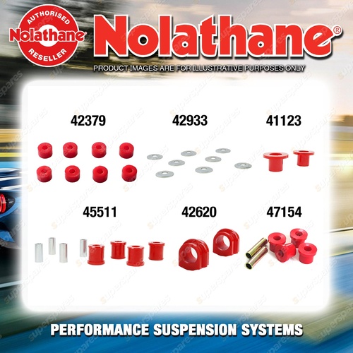 Front Nolathane Suspension Bush Kit for NISSAN NAVARA D22 6CYL 4WD 1997-2015