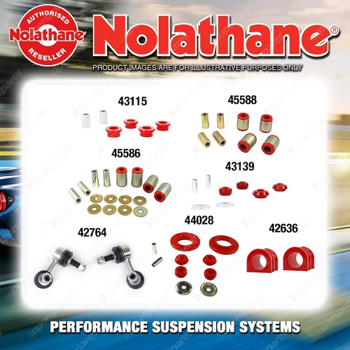 Front Nolathane Suspension Bush Kit for NISSAN NAVARA D40 6CYL 4WD 2005-2015