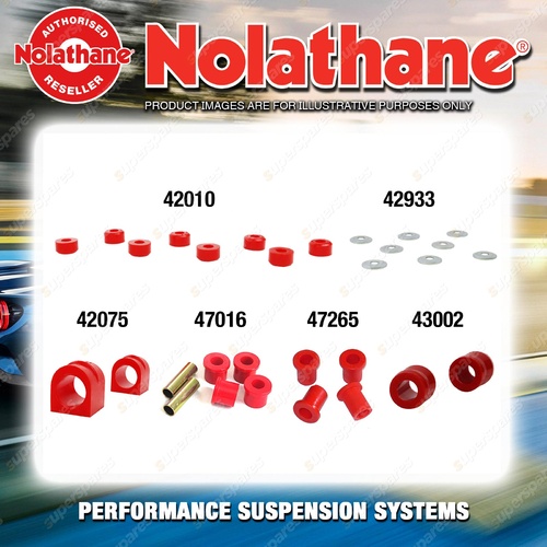 Front Nolathane Suspension Bush Kit for NISSAN PATROL G60 61 6CYL 1967-1982