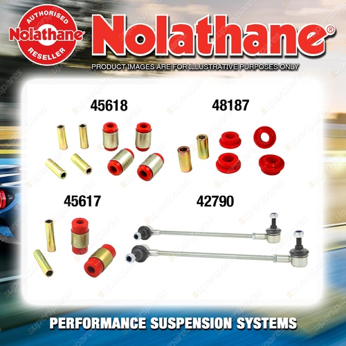 Front Nolathane Suspension Bush Kit for NISSAN SKYLINE V35 6CYL AWD 2003-2007