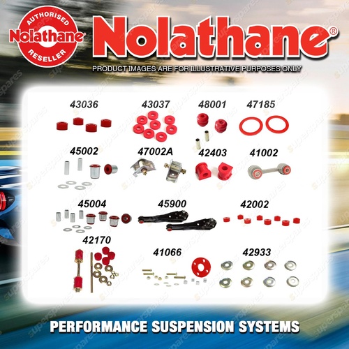 Front Nolathane Suspension Bush Kit for NISSAN UTE XFN 6CYL 1984-1991