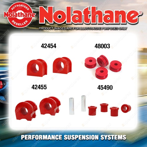 Front Nolathane Suspension Bush Kit for SUBARU LEONE MY SERIES 4CYL 1979-1984