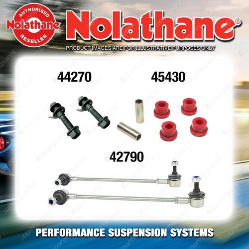 Front Nolathane Suspension Bush Kit for TOYOTA CELICA ZZT231 4CYL 11/1999-3/2006