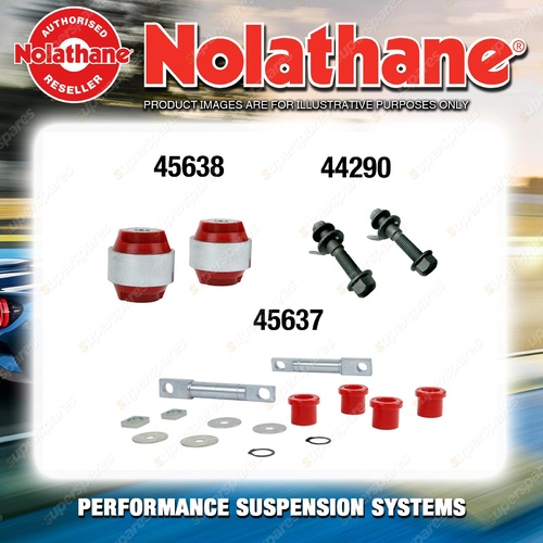 Front Nolathane Suspension Bush Kit for TOYOTA KLUGER GSU40 GSU45 6CYL 2007-2014