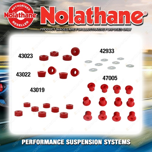 Front Nolathane Suspension Bush Kit for TOYOTA LANDCRUISER BJ70 73 74 1985-1990