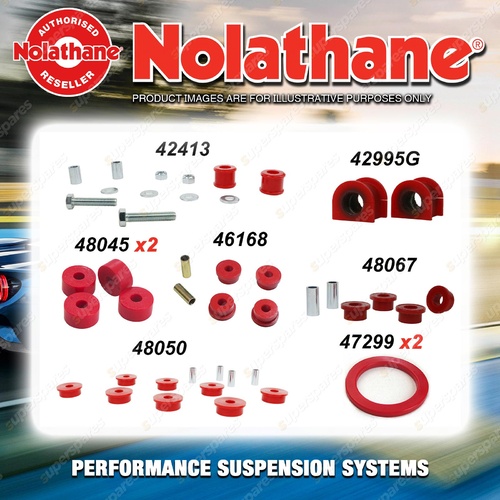 Front Nolathane Suspension Bush Kit for TOYOTA LANDCRUISER FZJ76 VDJ76 2007-ON