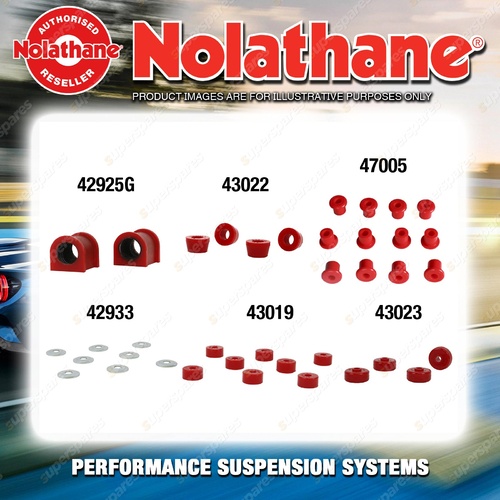 Front Nolathane Suspension Bush Kit for TOYOTA LANDCRUISER HJ75 6CYL 1985-1990