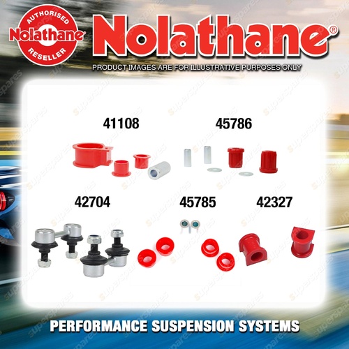 Front Nolathane Suspension Bush Kit for TOYOTA RAV 4 SXA10 11 16 4CYL 1994-2000