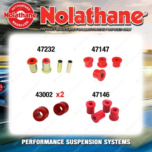 Rear Nolathane Bush Kit for DAIHATSU F25 F55 F65 PICKUP CAB CHASSIS TRAY BACK